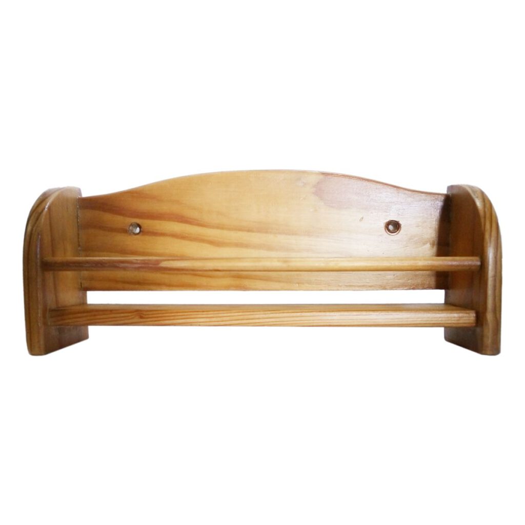 1 tier wooden spice rack