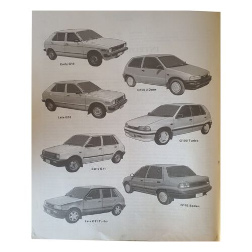 Daihatsu Charde models 1980 - 1991 covered in manual