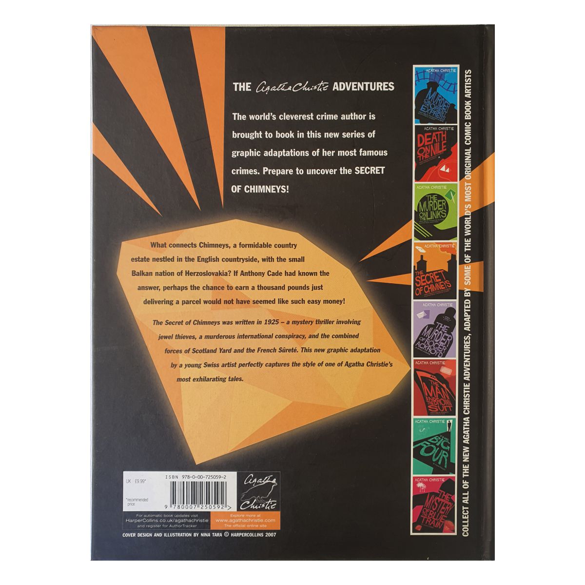 The Secret of Chimneys by Agatha Christie outside back cover