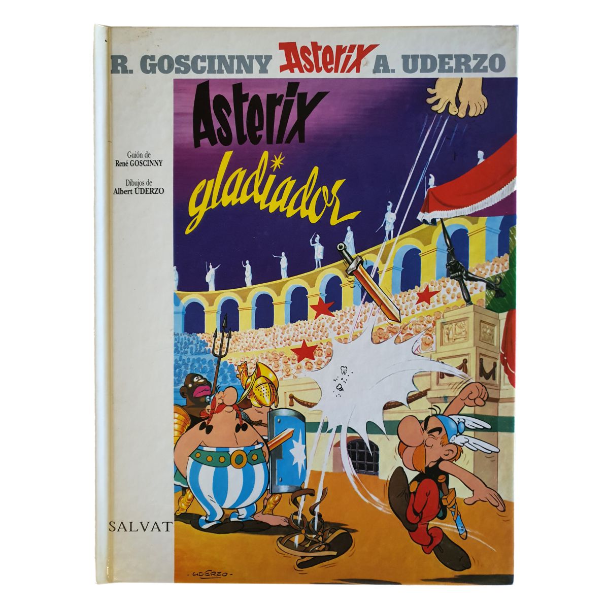 Spanish edition of Astérix Gladiador - front cover