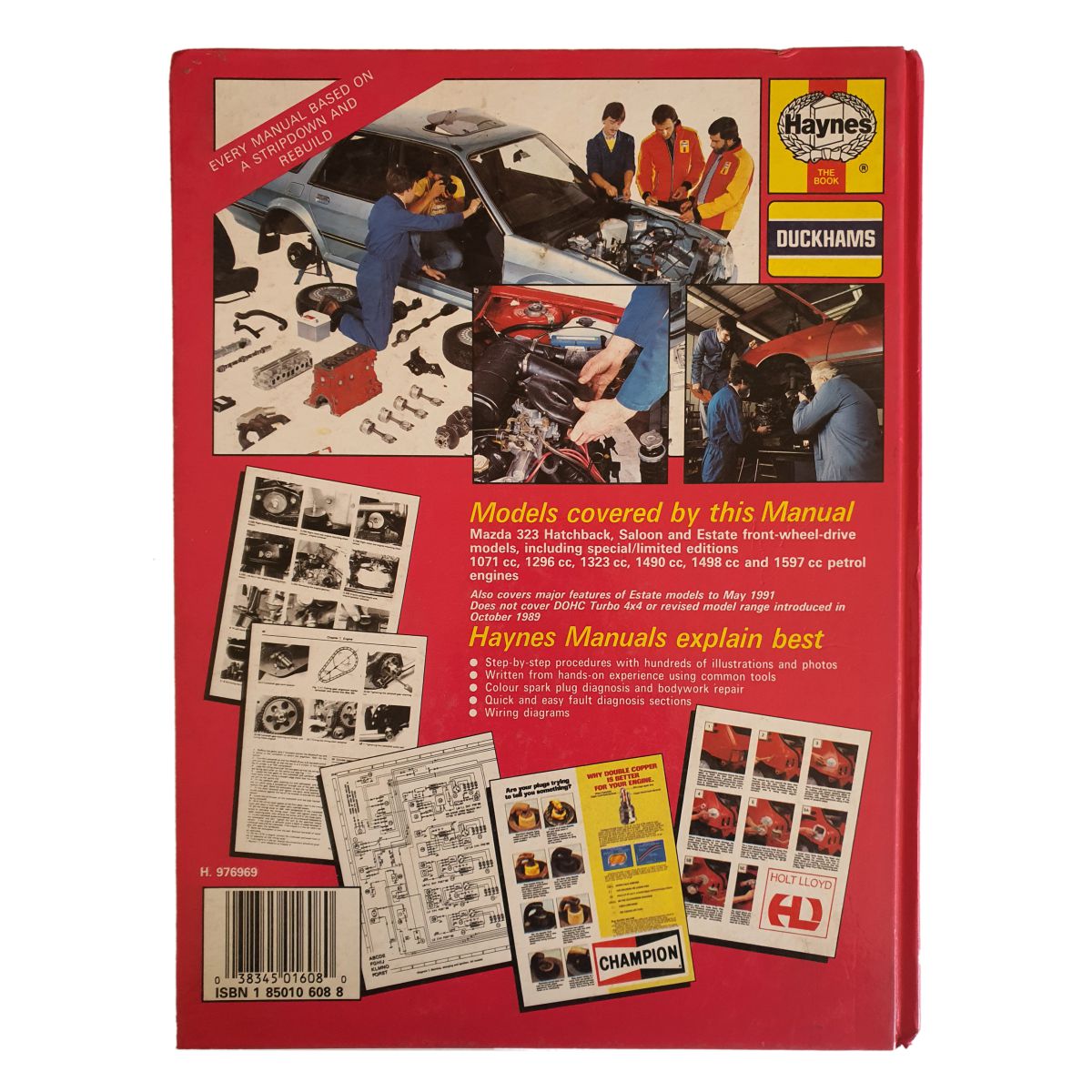 Mazda 323 Owners Workshop Manual by Haynes - back cover
