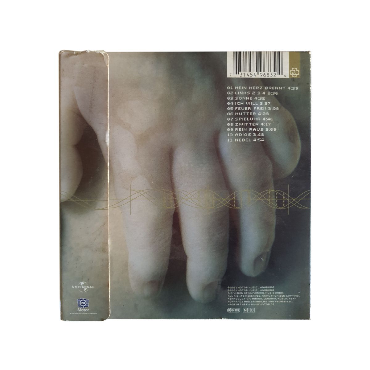 Rammstein Mutter back cover