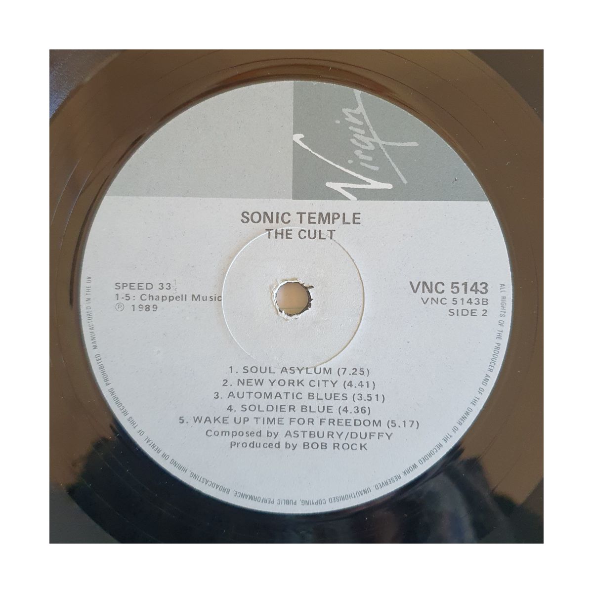 The Cult – Sonic Temple LP Vinyl Record - 1989 South African Pressing - Image 4
