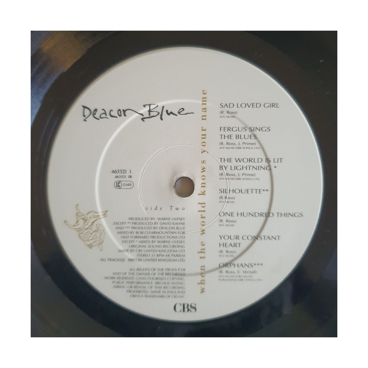Deacon Blue – When the World Knows Your Name (1989 UK Vinyl LP) - Image 6