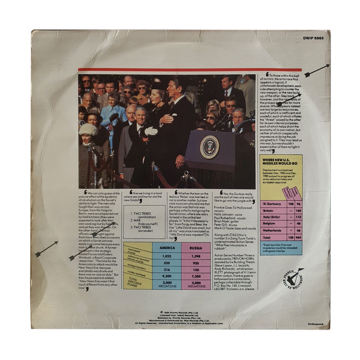 Frankie Goes to Hollywood – Two Tribes 12" Maxi Single - Image 2